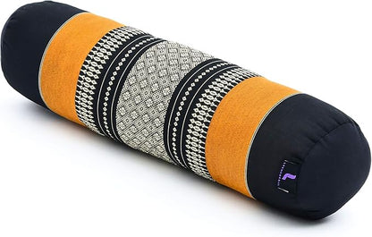 Leewadee Small Yoga Bolster – Shape-Retaining Cervical Neck Roll, Tube Pillow for Comfortable Reading, Kapok Filling, 22 x 6 x 6 inches