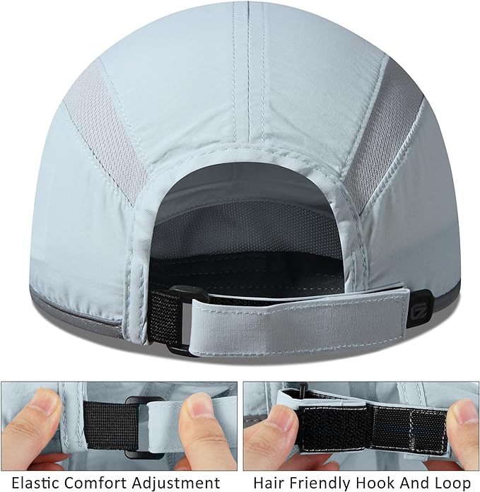 GADIEMKENSD Reflective Folding Outdoor Hat Unstructured Design UPF 50+ Sun Protection Sport Hats for Womens and Mens