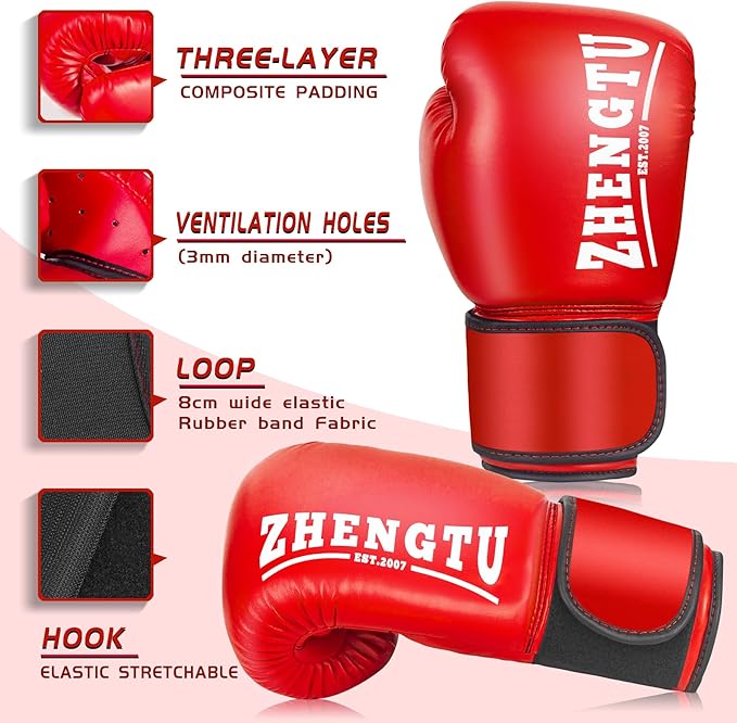 Boxing Gloves for Men & Women Bag Gloves Boxing Training Gloves, Pro Grade Sparring Training Fight Gloves Muay Thai MMA