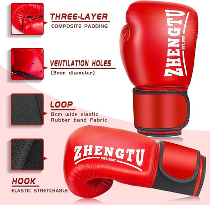 Boxing Gloves for Men & Women Bag Gloves Boxing Training Gloves, Pro Grade Sparring Training Fight Gloves Muay Thai MMA