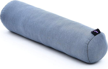 Leewadee Small Yoga Bolster – Shape-Retaining Cervical Neck Roll, Tube Pillow for Comfortable Reading, Kapok Filling, 22 x 6 x 6 inches