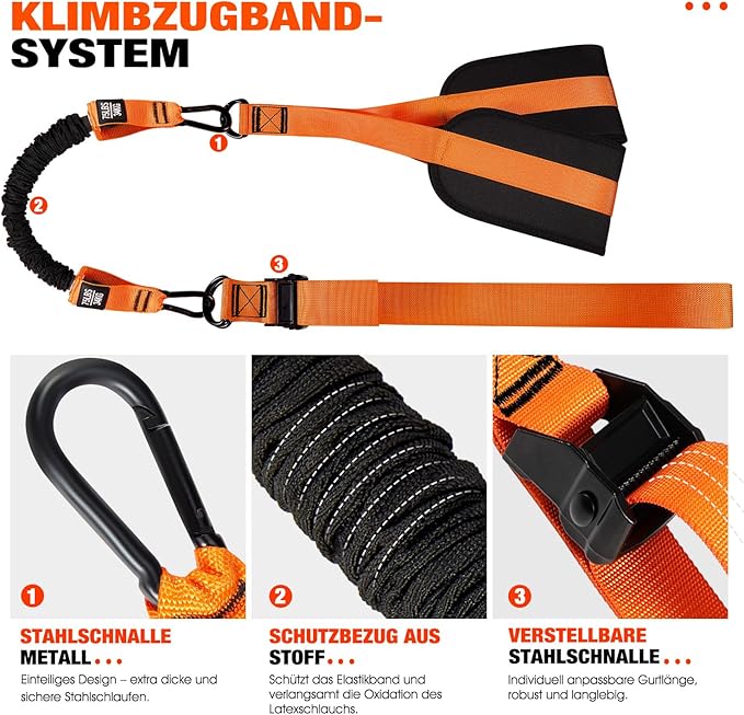 HPYGN Pull Up Assistance Bands, Heavy Duty Resistance Band for Pull Up Bar, Adjustable Weight/Size with Fabric Feet/Knee Rest, Bands for Pull Up Assist for Strength Training, Pull Up Assist Band