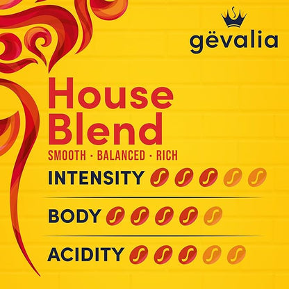 Gevalia House Blend Medium Roast Ground Coffee (12 oz Bag)