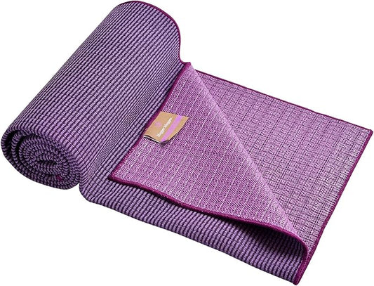 Hugger Mugger Yoga Towel - Ultraviolet - Soft, Absorbent, Fast Drying, Non-Slip Backing, use by iteself or Over a Yoga mat, hot Yoga, Helps with Slippery Hands and feet