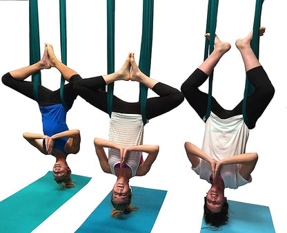 F.Life Aerial Silk Yoga Hammock & Swing for yoga Inversion,Strength training,starter hardware kit