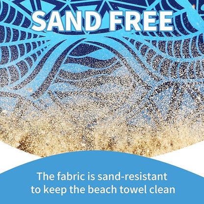 2 Pack Lightweight Thin Beach Towel Oversized 71"x32"