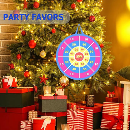 2 in 1 Basketball Hoop and Dart Board, 14" Dart Board for Kids, Basketball Hoop for Kids Toddlers, Sports & Outdoor Play, Birthday Gift Toys for 3 4 5 6 7 8 9 10 Year Old Boys Girls Kids, Party Favors