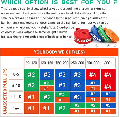 Resistance Bands for Working Out, Exercise Bands, Workout Bands, Pull Up Assistance Bands for Body Stretching Training Physical Therapy Muscle Training for Men & Women