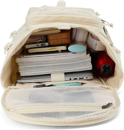 Kalesi Gym Duffle Bag Backpack 4-Way Waterproof with Shoes Compartment for travel Sport Hiking laptop (Sea salt white)