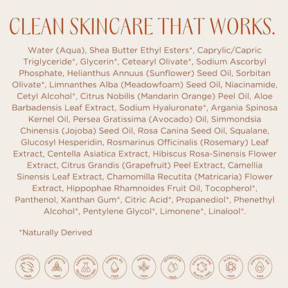 InstaNatural Vitamin C Moisturizer Face Cream, Brightens and Reduces the Look of Fine Lines and Wrinkles, Moisturizing Lotion for Dry Skin, with Hyaluronic Acid, 3.4 FL Oz