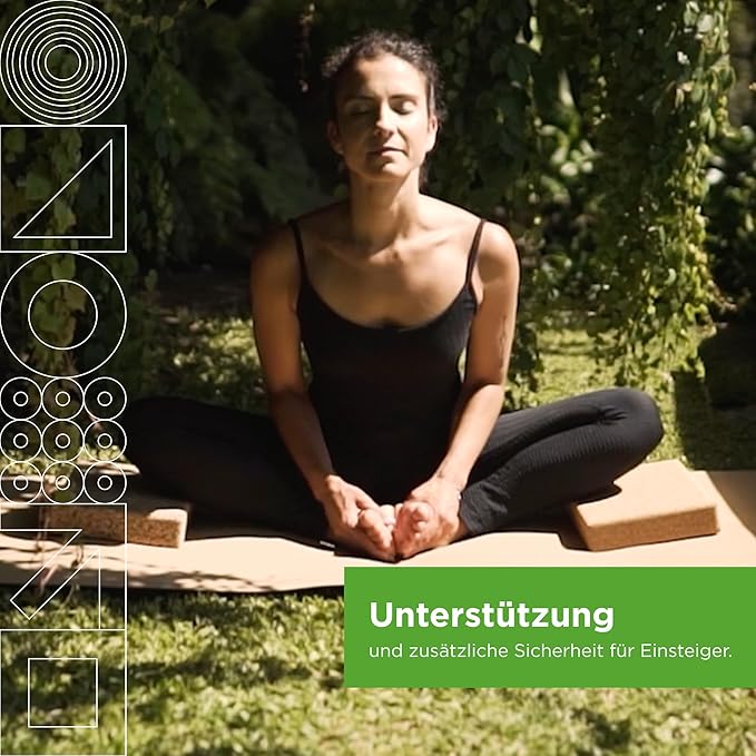 Go4Cork Cork Yoga Block for Yoga, Pilates & Meditation | Non-Slip, Hypoallergenic, Sustainable, Non-Toxic Yoga Block