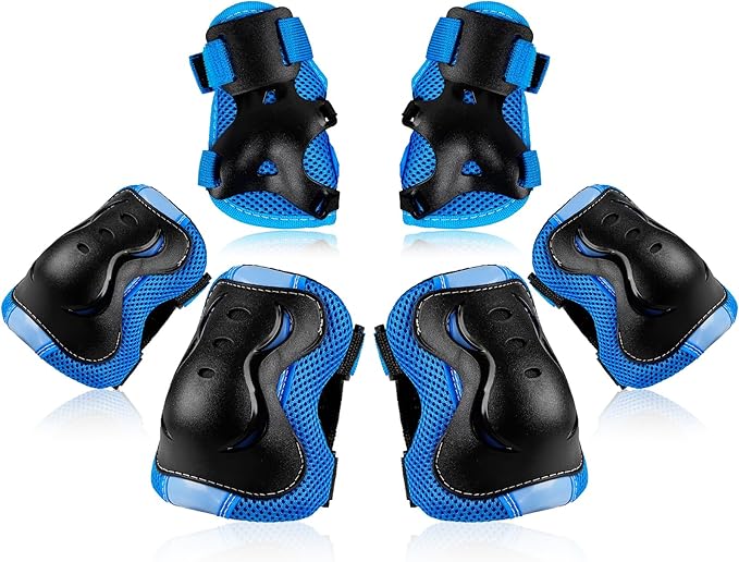 BOSONER Kids/Youth Knee Pad Elbow Pads Guards Protective Gear Set for Roller Skates Cycling BMX Bike Skateboard Inline Skatings Scooter Riding Sports
