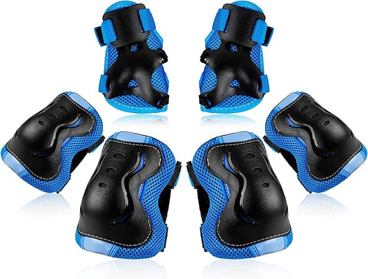 BOSONER Kids/Youth Knee Pad Elbow Pads Guards Protective Gear Set for Roller Skates Cycling BMX Bike Skateboard Inline Skatings Scooter Riding Sports