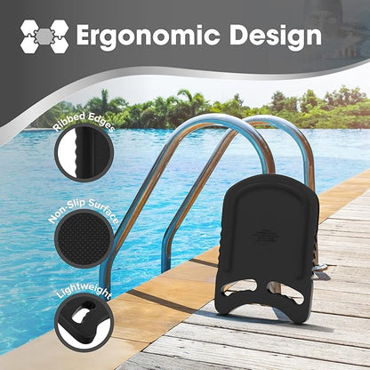 Kickboard Adult & Youth Swim Buoy Aid Leg Kick Exercise Training Float for Swimming Pool or Open Water Foam Equipment | High Buoyancy | Non-Slip | EVA Material & BPA Free