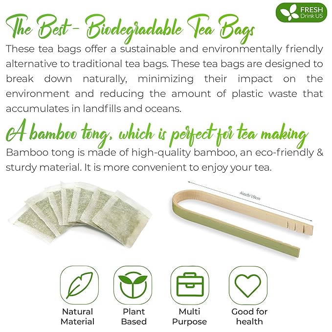 FreshDrinkUS, Premium Gotu Kola Leaf Tea – 75 Tea Bags | Pure Dried Centella Asiatica Leaves | Naturally Caffeine-Free Herbal Tea | Refreshing Aroma & Smooth Taste | Premium Herbal Infusion. Vegan