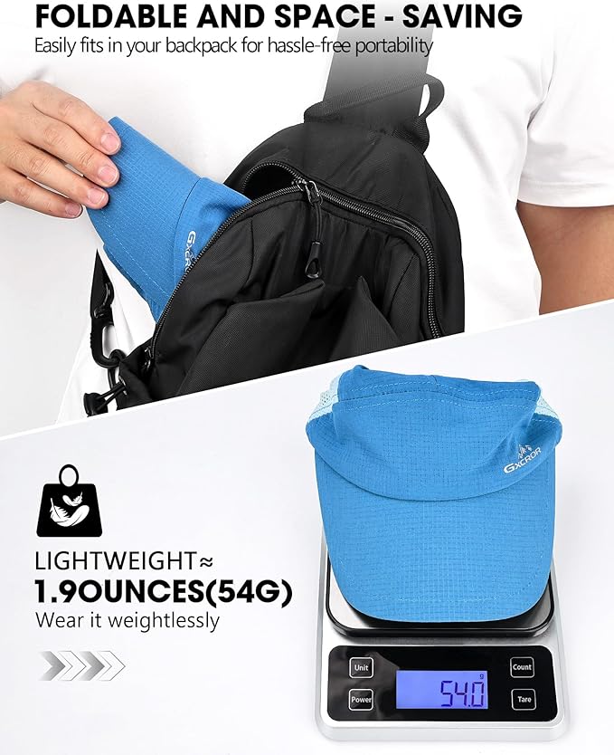 GXCROR Performance Baseball Cap for Men & Women - UPF 50+ Running Hat, Lightweight Quick-Dry Sports Hat for Golf, Hiking, Gym