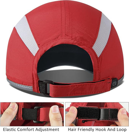 GADIEMKENSD Reflective Folding Outdoor Hat Unstructured Design UPF 50+ Sun Protection Sport Hats for Womens and Mens