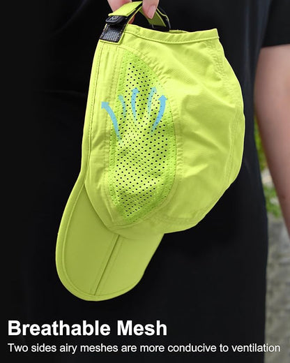 GADIEMKENSD Mens Folding Outdoor Hat Long Brim UPF 50+ Sun Protection