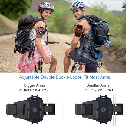 2 Pack Cell Phone Holder Armband - Reflective & Adjustable Wristband Strap Arm Bands Case Compatible with iPhone 16 15 14 13 12 Mini Pro Max Plus Samsung Galaxy Pixel for Workout Exercise Sports