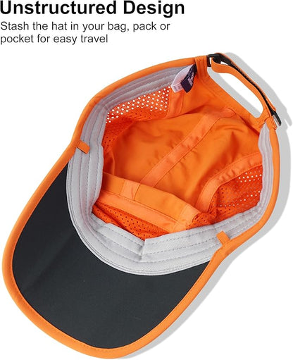 GADIEMKENSD Mens Folding Outdoor Hat Long Brim UPF 50+ Sun Protection