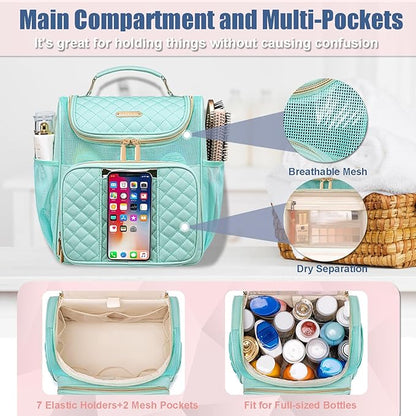 Large Toiletry Bag for Women Men,Portable Shower Caddy For College Dorms,Gym Shower Bag for Women, Quick Dry Hanging Toiletry Bag Bathroom Accessories Bag for Traveling, Camping Essentials