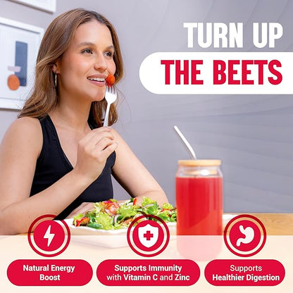 JUCE Reds Organic Superfood Powder - Garden Berry Flavor | Fruit & Veggie Powder for Everyone w/64 Immune Boosting Superfood Plus Probiotics for Gut Health | 20 Servings (230g)