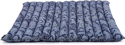 Leewadee Zabuton Seating Cushion – Square Floor Seat for Meditation Exercises, Light Yoga Mat Filled with Kapok