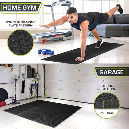 ProsourceFit Puzzle Exercise Mat ½ in 24 in 24 in 144 Sq 36 Tiles