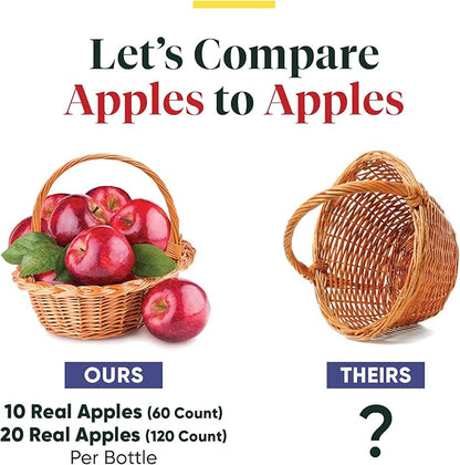 Enzymedica, Apple Cider Vinegar, Healthy Weight and Digestive Support, 60 Count