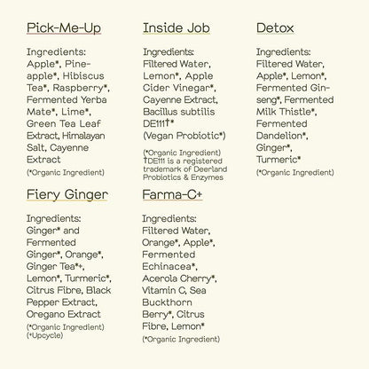 Fiery Ginger & Variety Pack (60 ml (Pack of 12), Variety Pack 2.0)