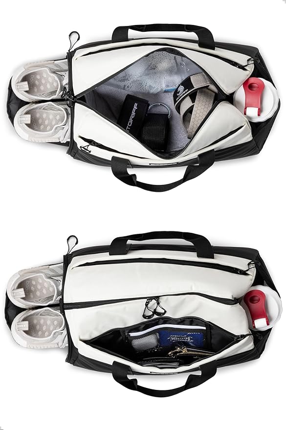Fitgriff® Gym Bag V2 for Men and Women with Shoe & Wet Compartment - Duffle Bag for Travel, Sports, Fitness and Workout