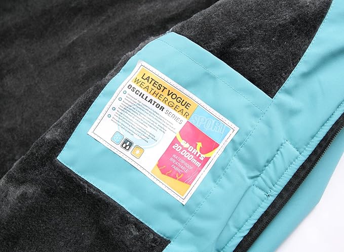 Keevoom Girl's Ski Jacket Winter Warm Thick Snow Coat Windproof Kids Outdoor Hooded Jackets