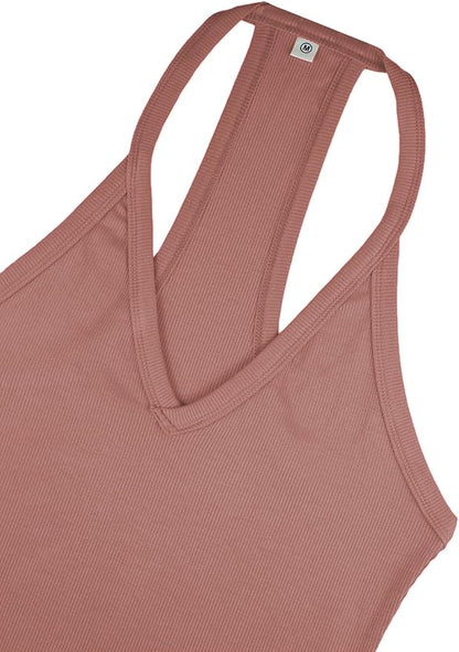 iGENJUN Workout Tops for Women Racerback Basic Tank Summer 2025 Camisole V Neck Slim Fit Ribbed Sleeveless