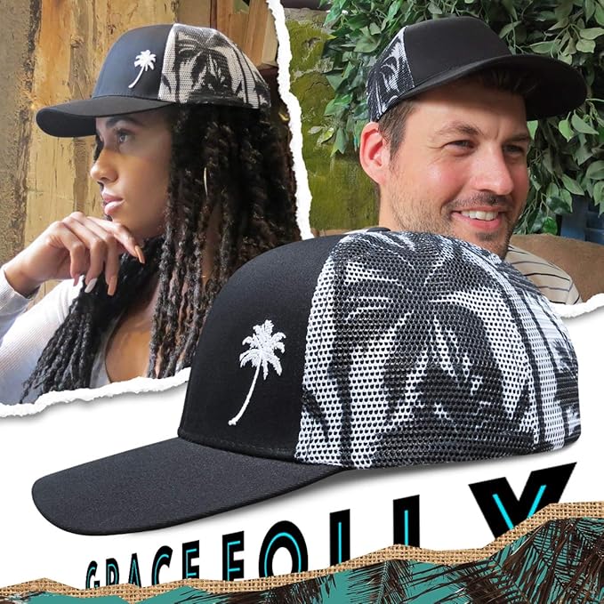 Grace Folly Trucker Hat for Men or Women- Many Cool Designs