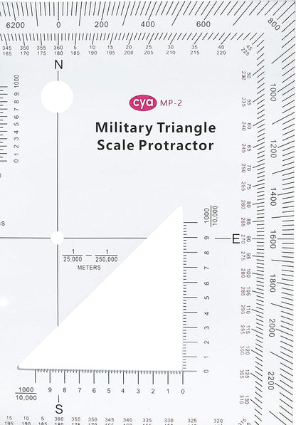1.2mm Transparent Plastic Military UTM/MGRS Coordinate Scale Map