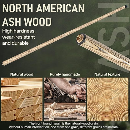 Kmise Break Jump Cue Stick - 21oz 23oz 25oz 28oz Pool Stick for Explosive Breaks and Effortless Jumps, Heavy Hitter Jump&Break Pool Cue with 14mm Pro Breaking Tip, Includes Pool Chalk and Glove