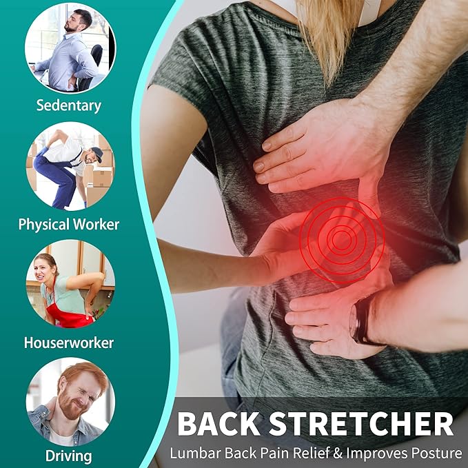 Yoga Wheel for Back Pain Relief, Back Roller Wheel with Extra Cushion, Wider & Thickest Foam, Stretches and Strengthens Core Muscles