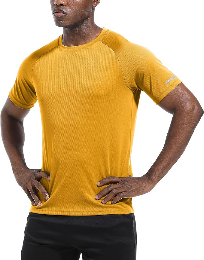 Boyzn 1, 3, 5 or 7 Pack Men's Workout Running Shirts, Dry Fit Moisture Wicking T-Shirt, Gym Athletic Short Sleeve Tee Shirts