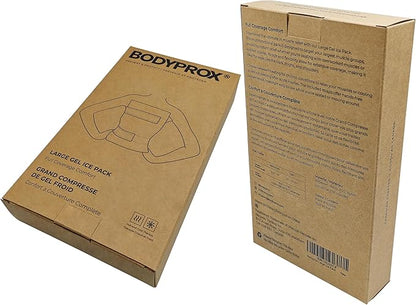 Flexible Large Gel Ice Pack for Shoulders, Arms, Back and Thighs. Hot & Cold Therapy Wrap