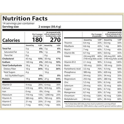 GoTrim Nutrition Shakes - Creamy Vanilla, High Protein, Meal Replacement Shake with 19g Protein & 10g Fiber, Ready to Drink, Gluten-Free, No Added Sugar, 14 Servings