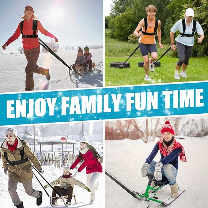 YNXing Sled Harness Workout Resistance and Assistance Trainer Physical Training Resistance Rope Kit Improving Speed, Stamina and Strength