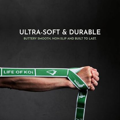 Stretching Strap Set of 3, Stretch Straps with Loops for Yoga, Pilates, Dance, Physical Therapy, 3 Resistance Bands, Stretch Bands for Exercise, Flexibility, Yoga Straps for Stretching