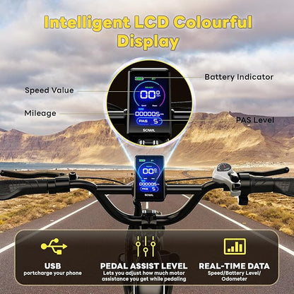 Electric Bike for Adults 1400W Peak, 48V 20AH(960WH) Removable Battery, 20"x4" Fat Tire Full Suspension 80 Miles Range Step-Thru 30+MPH Hunting Ebike, 7-Speed Dual Brakes Electric Bicycle