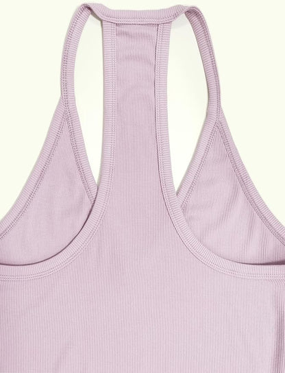 iGENJUN Workout Tops for Women Racerback Basic Tank Summer 2025 Camisole V Neck Slim Fit Ribbed Sleeveless