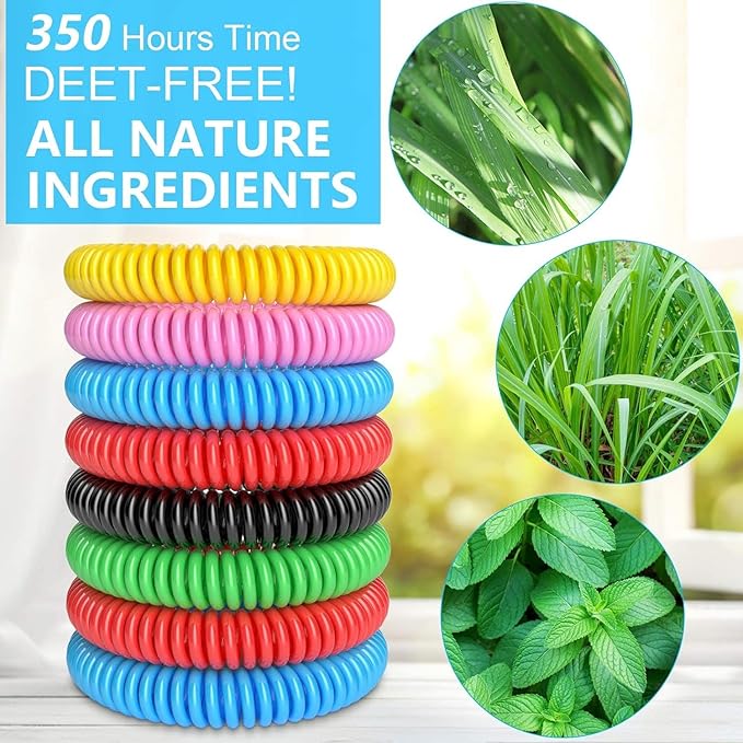 15 Pack Mosquito Repellent Bracelets