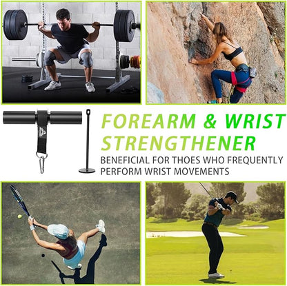 Forearm Strengthener Roller with Loading Pin and Thick Foam Grip – Multi-Functional Wrist Roller & Arm Blaster for Forearm, Wrist, and Grip Strength Training
