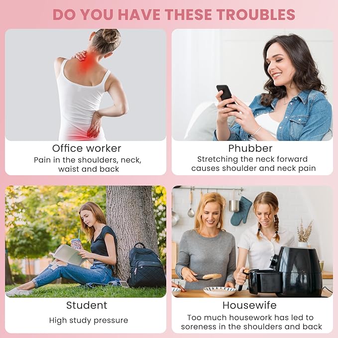 Yoga Stick, Posture Correction Stick for Women and Men, Relieve Back Pain, Upper and Lower Back Stretchers and Straighteners, 24.4-36.2 Inch Stretching Stick Neck Hump Corrector