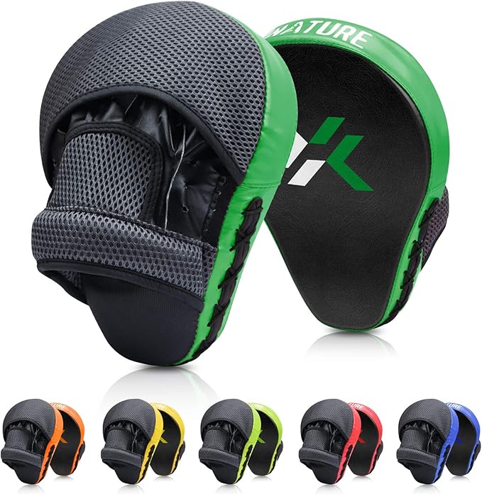 Boxing and MMA Punching Mitts - Hook & Jab Pads, Focus Punch Mitts, Target Focus Pads, and Kick Shield for Muay Thai Training