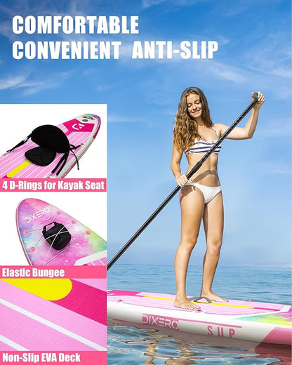 Inflatable Stand Up Paddle Board with SUP Accessories, Anti-Slip EVA Deck, 11'*33" Inflatable Paddle Boards for Adults & Youth of All Skill Levels