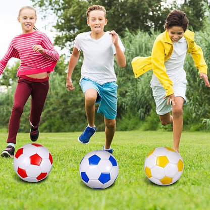 HyDren 4 Pack Soccer Ball with Pump Official Size 4/5 Deflated Soccer Balls Bulk for Outdoor Indoor Practice Training Sport Gift for Kids Boys Teen Youth Adult